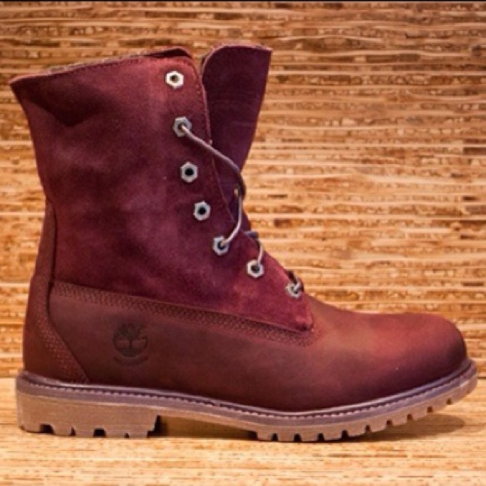Burgundy Timberland Boots